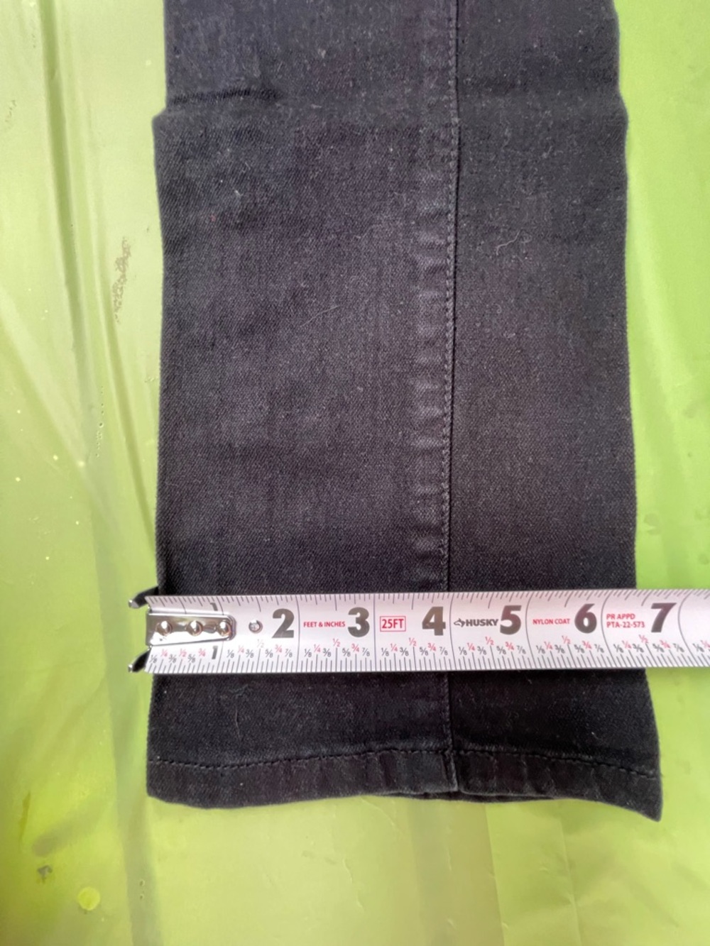 LOW RISE BOOT CUT HURLEY BLACK JEANS Y2K VINTAGE SIZE 0 JUNIORS - Picture 5 of 12